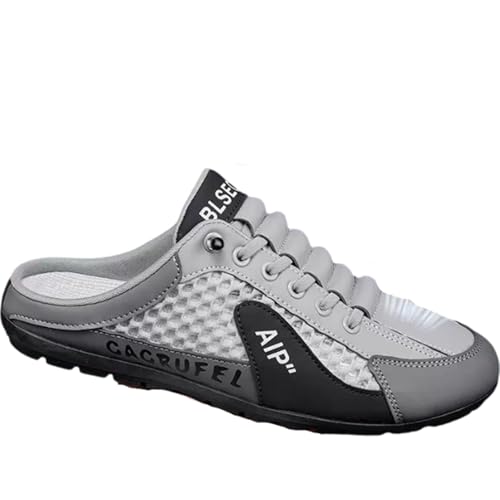 Leichtrit Herren Rückenfrei Sneakers Casual Pantoletten,Schlupfschuhe rückenfrei,Herren-Sneakers,Turnschuhe Sommer,Slip-On-Sneaker,rutschfest,für Geeignet FüR Drinnen DraußEn von Leichtrit