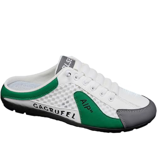 Leichtrit RüCkenfreie Turnschuhe Sommer,RüCkenfreie Slip-On-Sneaker,Rückenfreie Turnschuhe,Herren-Sneaker ohne Fersenriemen,Atmungsaktive Weiche Loafers,rutschfest,Für Geeignet Drinnen DraußEn von Leichtrit