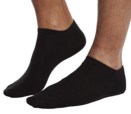 Leif Nelson Damen & Herren Sneaker Socken schwarz 10 x Paar Kurze Strümpfe für Sport Freizeit Lange Haltbarkeit Baumwolle-Anteil Hohe Qualität SO1 35/38 von Leif Nelson