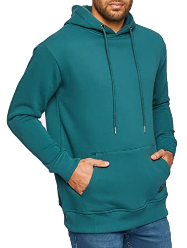 Leif Nelson Herren Hoodie Pullover mit Kapuze Oversize Kapuzenpullover für Männer Pulli Longsleeve Sweatshirt Kaputze Langarm LN8351 Größe L Olive von Leif Nelson