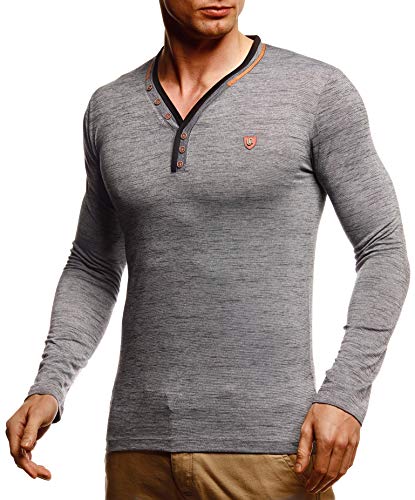 Leif Nelson Herren Longsleeve V-Ausschnitt Slim Fit Baumwolle-Anteil Basic Männer Sweatshirt Pulli weißes Langarmshirt V-Neck Pullover T-Shirt langarm LN5120T Anthrazit Melange XX-Large Leif Nelson Herren Longsleeve V-Ausschnitt Slim Fit Baumwolle-Anteil Basic Männer Sweatshirt Pulli weißes Langarmshirt V-Neck Pullover T-Shirt langarm LN5120T Anthrazit Melange XX-Large von Leif Nelson
