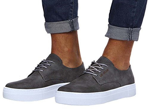 Leif Nelson Herren Schuhe Freizeitschuhe elegant Winter Sommer Freizeit Schuhe Männer Sneakers Sportschuhe Laufschuhe Halbschuhe LN153; Größe 40, Anthrazit von Leif Nelson