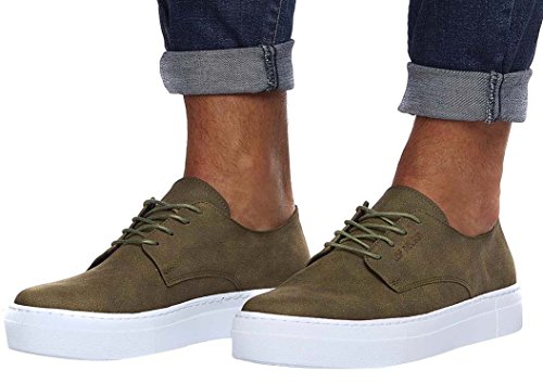 Leif Nelson Herren Schuhe Freizeitschuhe elegant Winter Sommer Freizeit Schuhe Männer Sneakers Sportschuhe Laufschuhe Halbschuhe LN153; Größe 40, Khaki von Leif Nelson