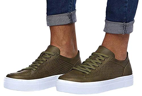 Leif Nelson Herren Schuhe Freizeitschuhe elegant Winter Sommer Freizeit Schuhe Männer Sneakers Sportschuhe Laufschuhe Halbschuhe LN154; Größe 39, Khaki von Leif Nelson