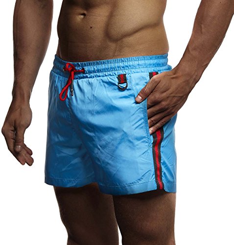 Leif Nelson Herren Sommer Badehosen Badeshorts Schwimmhose Schwimmshorts Beachshorts Strand Shorts Kurze Hosen Freizeithosen Jogginghose Cargo Hose Bermuda Chino FBA-9230; XX-Large; Türkis von Leif Nelson