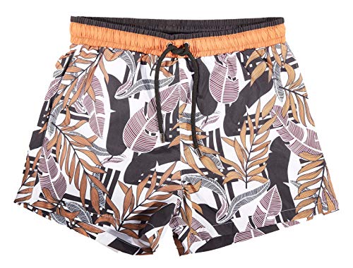 Leif Nelson Herren Sommer Badehosen Männer Badeshorts mit Taschen Schwimmhose Schwimmshorts Jungen Beachshorts Strand Shorts Kurze Hosen Freizeithosen LN92580 Large Mehrfarbig von Leif Nelson