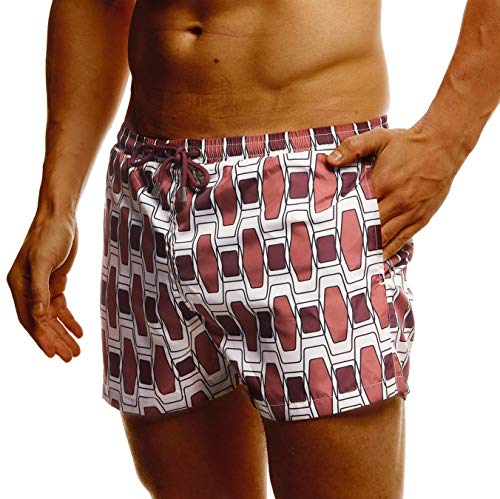 Leif Nelson Herren Sommer Badehosen Männer Badeshorts mit Taschen Schwimmhose Schwimmshorts Jungen Beachshorts Strand Shorts Kurze Hosen Freizeithosen LN92605 Large Mehrfarbig von Leif Nelson