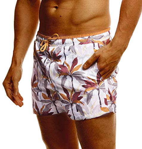 Leif Nelson Herren Sommer Badehosen Männer Badeshorts mit Taschen Schwimmhose Schwimmshorts Jungen Beachshorts Strand Shorts Kurze Hosen Freizeithosen LN92615 Small Mehrfarbig von Leif Nelson