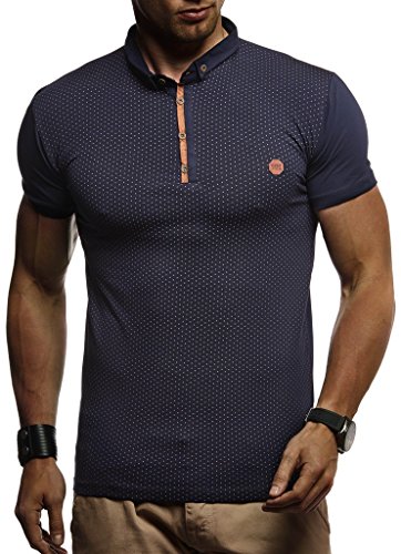 Leif Nelson Sommer Poloshirt Kurzarm Herren T-Shirt Kragen (Blau, Größe S) - Casual Männer Poloshirts lang Baumwolle - Polo Shirt for Men Tshirt von Leif Nelson