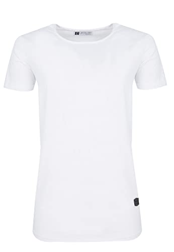 Leif Nelson T-Shirt Herren Sommer Rundhals-Ausschnitt 100% Baumwolle (Weiß, Größe S) Regular Fit Herren-T-Shirt Rundkragen, Basic Männer T-Shirt Kurzarm von Leif Nelson