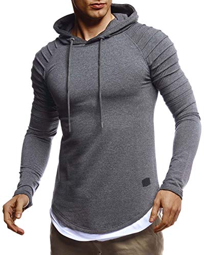 Leif Nelson T-Shirt Herren Sommer Rundhals-Ausschnitt (Grau Größe XXL), Regular Fit Herren-T-Shirt 100% Baumwolle Casual Basic Männer T-Shirt Kurzarm von Leif Nelson