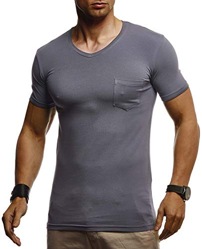 Leif Nelson T Shirt Herren für Sports & Outdoor | Sportshirt Herren Kurzarm & Slim Fit Tshirt Herren | Teil der Herren Sportbekleidung | Manner T-Shirt | Activewear & Gym Shirt für Herren | LN-8315 von Leif Nelson