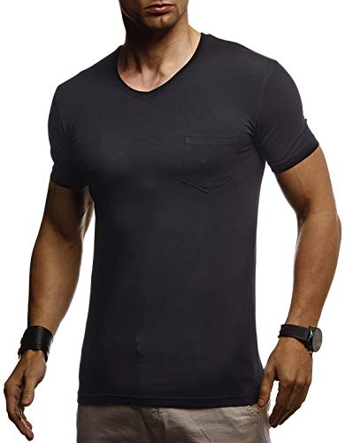 Leif Nelson T Shirt Herren für Sports & Outdoor | Sportshirt Herren Kurzarm & Slim Fit Tshirt Herren | Teil der Herren Sportbekleidung | Manner T-Shirt | Activewear & Gym Shirt für Herren | LN-8315 von Leif Nelson