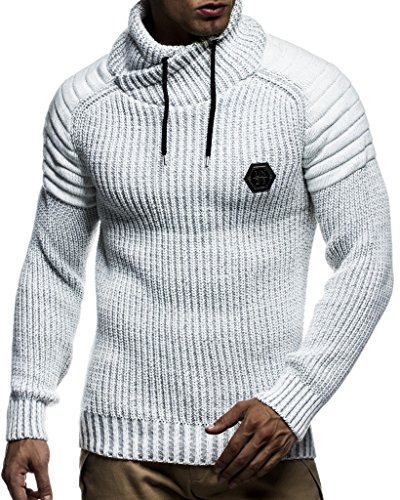 Leif Nelson Herren Strickpullover Grau mit Schalkragen/Hochwertiger Winterpullover in Regular Fit, ideal für Casual und Business, Langarm Größe XXL Leif Nelson Herren Strickpullover Grau mit Schalkragen/Hochwertiger Winterpullover in Regular Fit, ideal für Casual und Business, Langarm Größe XXL von Leif Nelson