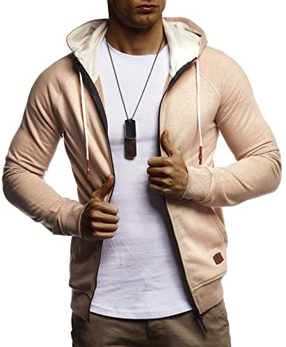 Leif Nelson Herren Sweatjacke mit Kapuze Slim Fit Baumwolle-Anteil Modernes Hoodie-Cardigan Langarm Männer Schwarze Freizeit-Kapuzen-Jacke für Winter Sommer LN8124 Hell-Braun XX-Large Leif Nelson Herren Sweatjacke mit Kapuze Slim Fit Baumwolle-Anteil Modernes Hoodie-Cardigan Langarm Männer Schwarze Freizeit-Kapuzen-Jacke für Winter Sommer LN8124 Hell-Braun XX-Large von Leif Nelson