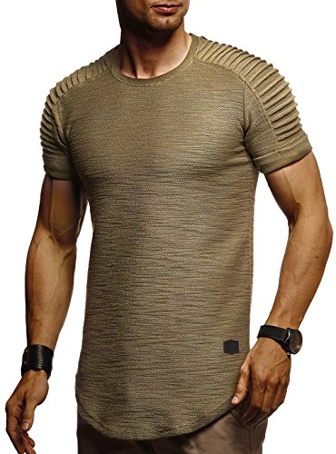 Leif Nelson Herren T-Shirt Rundhals Herren T-Shirt Rundhals LN-6325 Herren von Leif Nelson