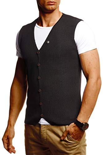 Leif Nelson Herren Weste für Freizeit Business Party Hochzeit unter Sakko aus Feinstrick Anzugsweste Männer Herrenwesten Strickweste T-Shirt Kurzarmshirt LN1855 Schwarz Small Leif Nelson Herren Weste für Freizeit Business Party Hochzeit unter Sakko aus Feinstrick Anzugsweste Männer Herrenwesten Strickweste T-Shirt Kurzarmshirt LN1855 Schwarz Small von Leif Nelson