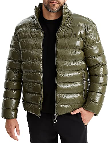 Leif Nelson Herren Winter Steppjacke - gepuffte, isolierende Jacke mit Reißverschluss von Leif Nelson