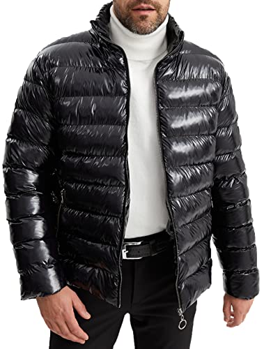 Leif Nelson Herren Winter Steppjacke - gepuffte, isolierende Jacke mit Reißverschluss von Leif Nelson