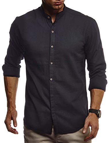Leif Nelson Leinenhemd Herren Sommer schwarz Langarm/Freizeit und Business/Regular Fit/Durch Krempeln zum Kurzarm Dank angenähtem Knopf XXL Leif Nelson Leinenhemd Herren Sommer schwarz Langarm/Freizeit und Business/Regular Fit/Durch Krempeln zum Kurzarm Dank angenähtem Knopf XXL von Leif Nelson