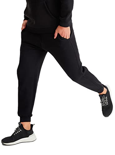 Leif Nelson Oversize Jogginghose Baumwolle schwarz Männer Jogger Freizeithose Sweatpants für Freizeit Casual Größe L von Leif Nelson