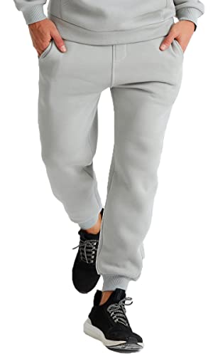 Leif Nelson Oversize Jogginghose Grau Baumwolle Männer Jogger Freizeithose Sweatpants für Freizeit Casual Größe M von Leif Nelson