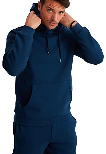 Leif Nelson Oversize Pullover mit Kapuze Hoodie Männer Kapuzenpullover Pulli Sweatshirt Größe S von Leif Nelson