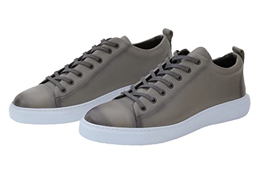 Leif Nelson Sneaker Herren Schuhe Leder Freizeitschuhe Freizeit Männer Sportschuhe Laufschuhe Jungen Halbschuhe Winter Sommer LN-612 Anthrazit 41 von Leif Nelson