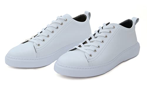 Leif Nelson Sneaker Herren Schuhe Leder Freizeitschuhe Freizeit Männer Sportschuhe Laufschuhe Jungen Halbschuhe Winter Sommer LN-612 Weiß 40 von Leif Nelson