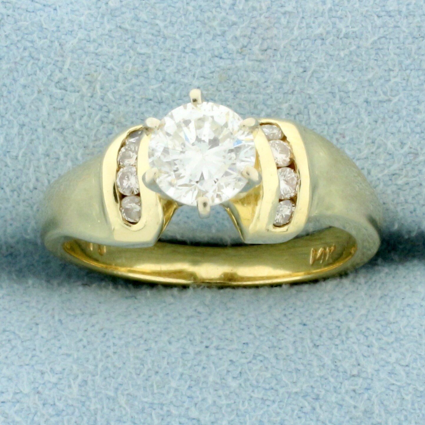 Diamant Verlobungsring in 14K Gelbgold von LeifJewelryCo