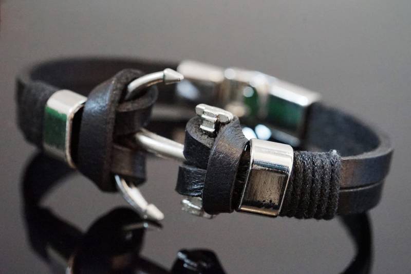 Leder Armband Mit Anker Für Männer von LeifestyleDK
