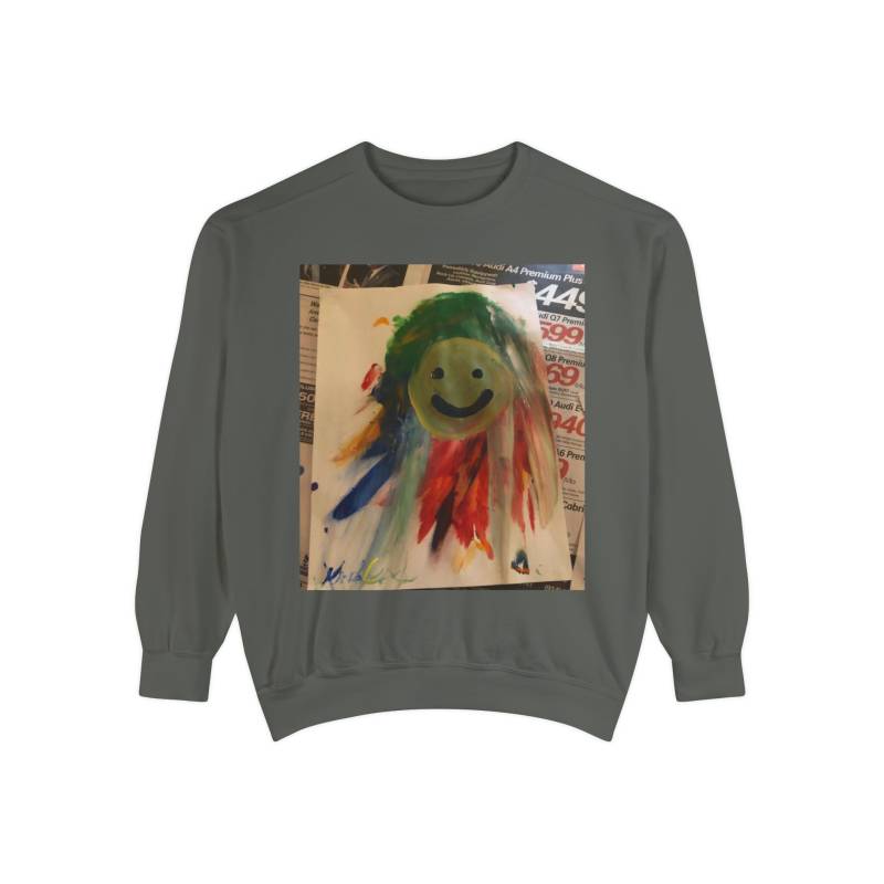 Unisex Smiley Paint Garment-Dyed Sweatshirt Unisex Smiley Paint Garment-Dyed Sweatshirt von LeighFWD