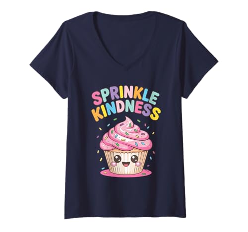 Damen Sprinkle Güte T-Shirt mit V-Ausschnitt Damen Sprinkle Güte T-Shirt mit V-Ausschnitt von Leilani's Kawaii Clothing
