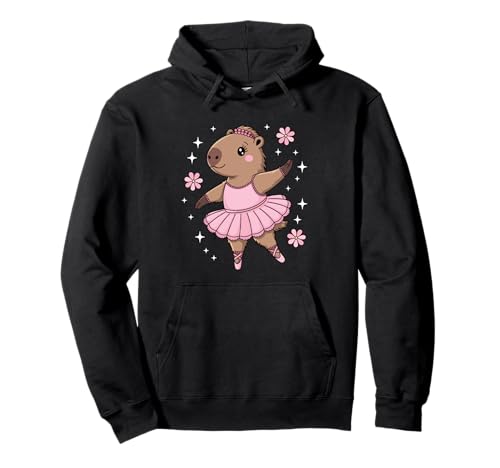 Süße Capybara Ballerina Frauen Mädchen Ballett Tanzliebhaber Pullover Hoodie von Leilani's Kawaii Clothing