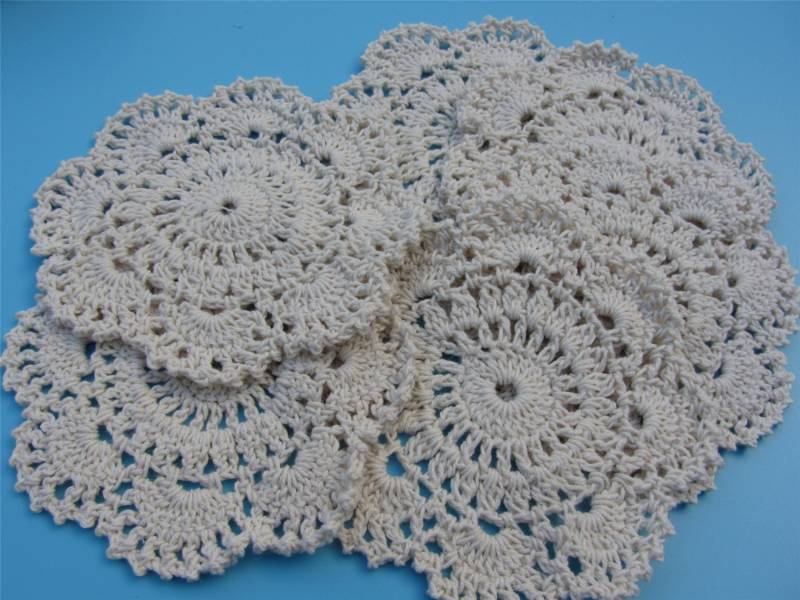 5Pcs Baumwolle Häkeln Applikation, 12cm Kreis Applikation 5Pcs Baumwolle Häkeln Applikation, 12cm Kreis Applikation von Leileilita