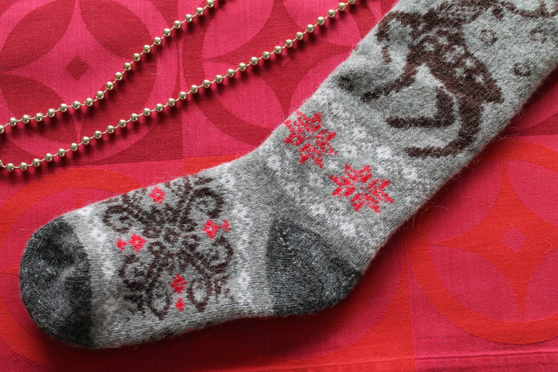 Gestrickte Socken Wolle+Angora Gr.37/38, Kniestrümpfe Norweger, Stricksocken, Strümpfe Gestrickt, Socken Handgestrickt, Socken von LeinenFlair