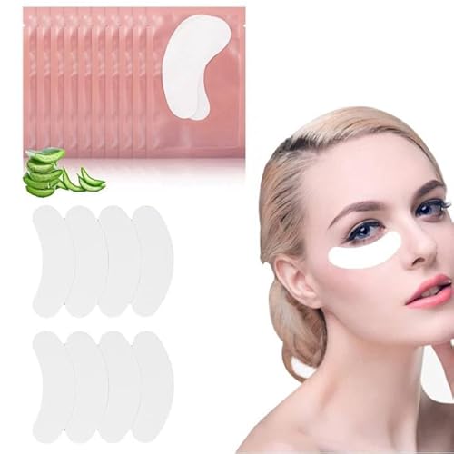 Wimpernverlängerung Pads, Augenpads für Wimpernverlängerung, 50 Paar/Set Wimpernverlängerungs-Hydrogel Unter Augengel Augenklappe Aufkleber Make Up Tool Pink von Leinggg