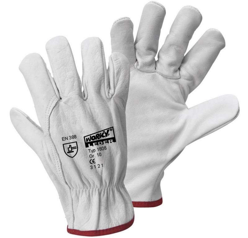 Leipold + Döhle Arbeitshandschuhe L+D worky DRIVER GLOVE 1606-11 Rindnarbenleder Arbeitshandschuh Größe von Leipold + Döhle