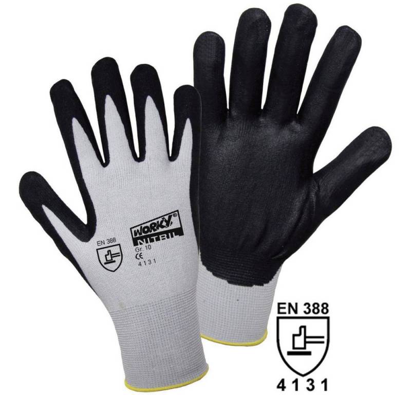 Leipold + Döhle Arbeitshandschuhe Leipold Doehle FOAM Nylon NITRILE 1158-7 Nylon Arbeitshandschuh Größe von Leipold + Döhle