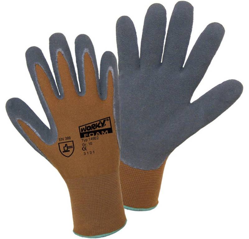 Leipold + Döhle Arbeitshandschuhe Leipold Doehle Nylon Latex FOAM 14902-9 Nylon Arbeitshandschuh Größe von Leipold + Döhle