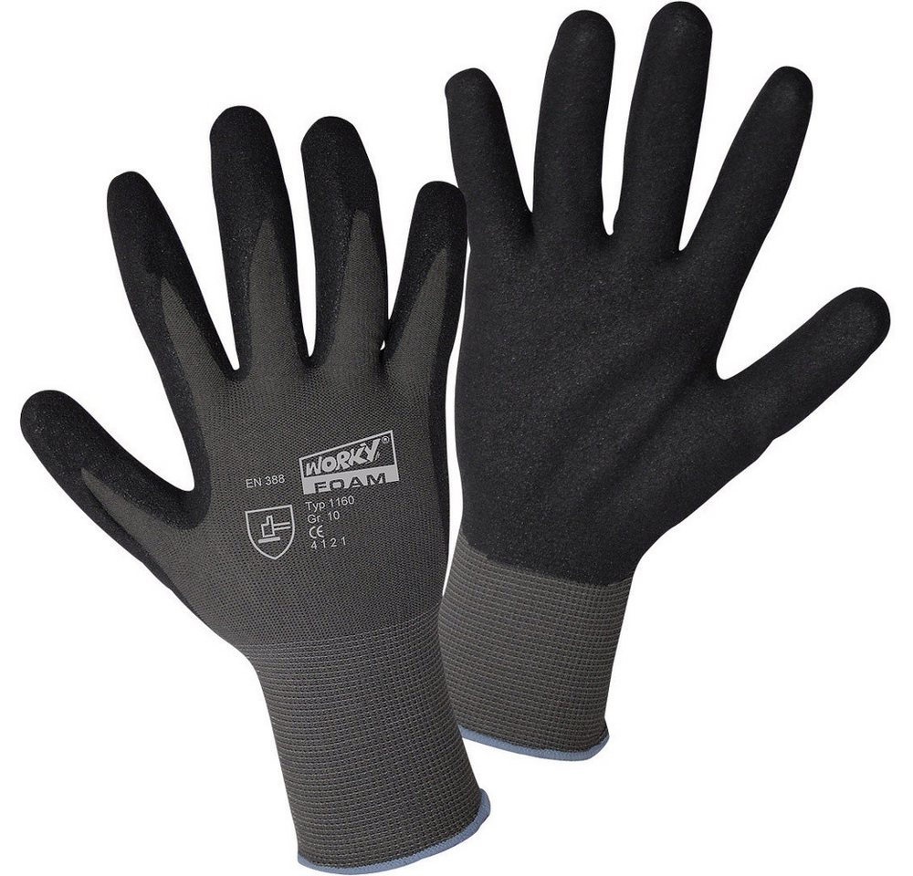 Leipold + Döhle Arbeitshandschuhe Leipold Doehle 1160-8 FOAM SANDY Nylon Arbeitshandschuh Größe (Handsch von Leipold + Döhle