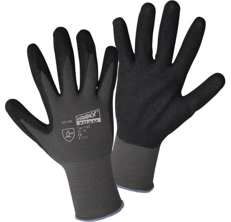 Leipold + Döhle Arbeitshandschuhe Leipold Doehle 1160-8 FOAM SANDY Nylon Arbeitshandschuh Größe (Handsch von Leipold + Döhle