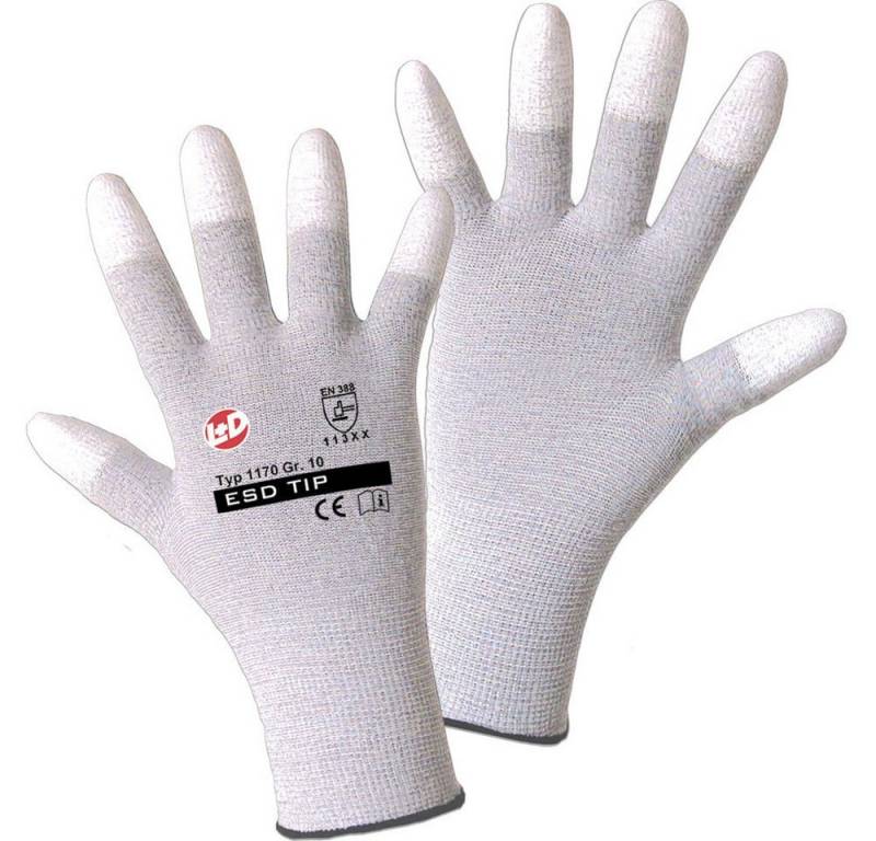 Leipold + Döhle Arbeitshandschuhe Leipold Doehle ESD TIP 1170-9 Nylon Arbeitshandschuh Größe (Handschuhe von Leipold + Döhle