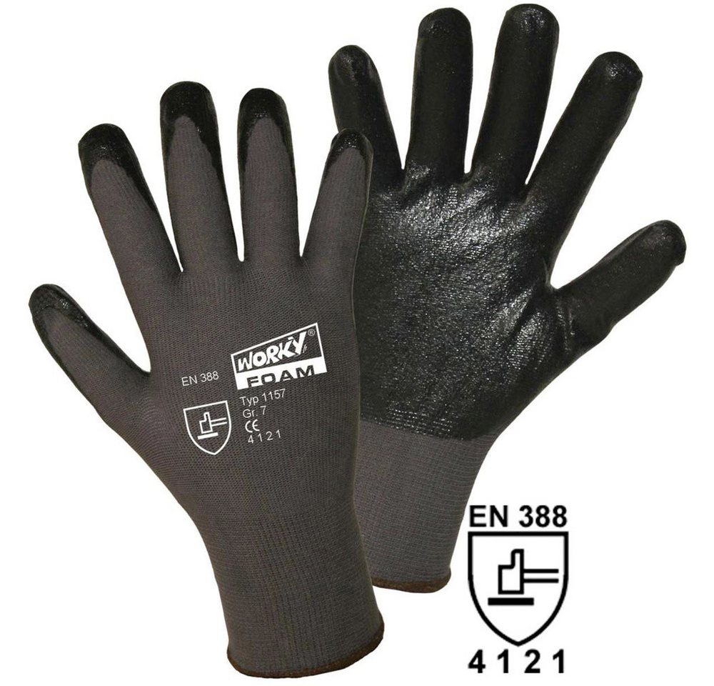 Leipold + Döhle Arbeitshandschuhe Leipold Doehle FOAM Nylon-Nitril 1157-L Nylon Arbeitshandschuh Größe von Leipold + Döhle