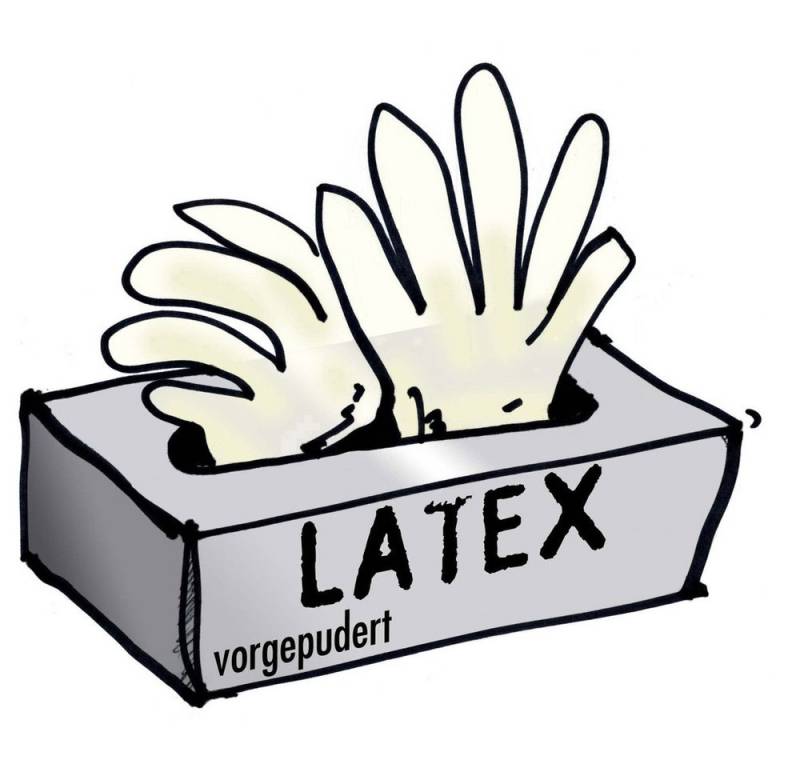 Leipold + Döhle Einweghandschuhe Leipold Doehle 14699 100 St. Latex Einweghandschuh Größe (Handschuhe) von Leipold + Döhle