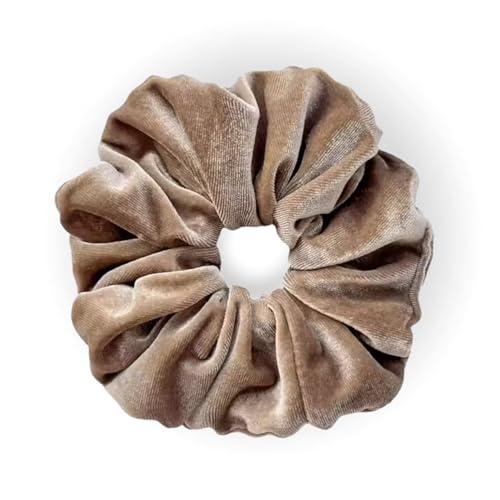 Leirinik Velvet Scrunchie braun 1er Pack - 14 cm - hochwertiger Haargummi aus 100% Polyester - Samt Optik für Damen & Mädchen - alle Haartypen - haarschonend Leirinik Velvet Scrunchie braun 1er Pack - 14 cm - hochwertiger Haargummi aus 100% Polyester - Samt Optik für Damen & Mädchen - alle Haartypen - haarschonend von Leirinik