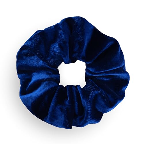 Leirinik Velvet Scrunchie navy blau 1er Pack - 14 cm - hochwertiger Haargummi aus 100% Polyester - Samt Optik für Damen & Mädchen - alle Haartypen - haarschonend Leirinik Velvet Scrunchie navy blau 1er Pack - 14 cm - hochwertiger Haargummi aus 100% Polyester - Samt Optik für Damen & Mädchen - alle Haartypen - haarschonend von Leirinik