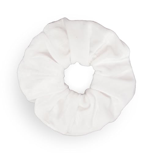 Leirinik Velvet Scrunchie weiss 1er Pack - 14 cm - hochwertiger Haargummi aus 100% Polyester - Samt Optik für Damen & Mädchen - alle Haartypen - haarschonend Leirinik Velvet Scrunchie weiss 1er Pack - 14 cm - hochwertiger Haargummi aus 100% Polyester - Samt Optik für Damen & Mädchen - alle Haartypen - haarschonend von Leirinik