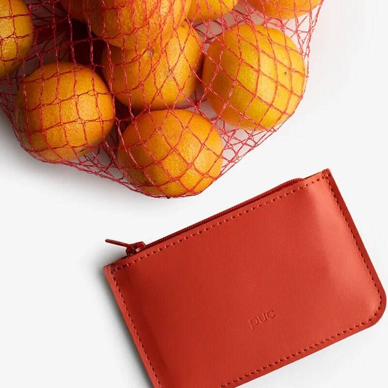 Geldtasche "Easy Wallet' in Sunset Orange von LeisesLaut