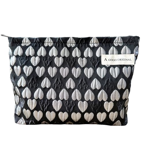 Leisofter Make-up Tasche, große Kapazität kosmetische Tasche Floral Make-up Tasche, Reisetasche Make-up Geldbörse Toiletten Aufbewahrungstasche für Damen von Leisofter